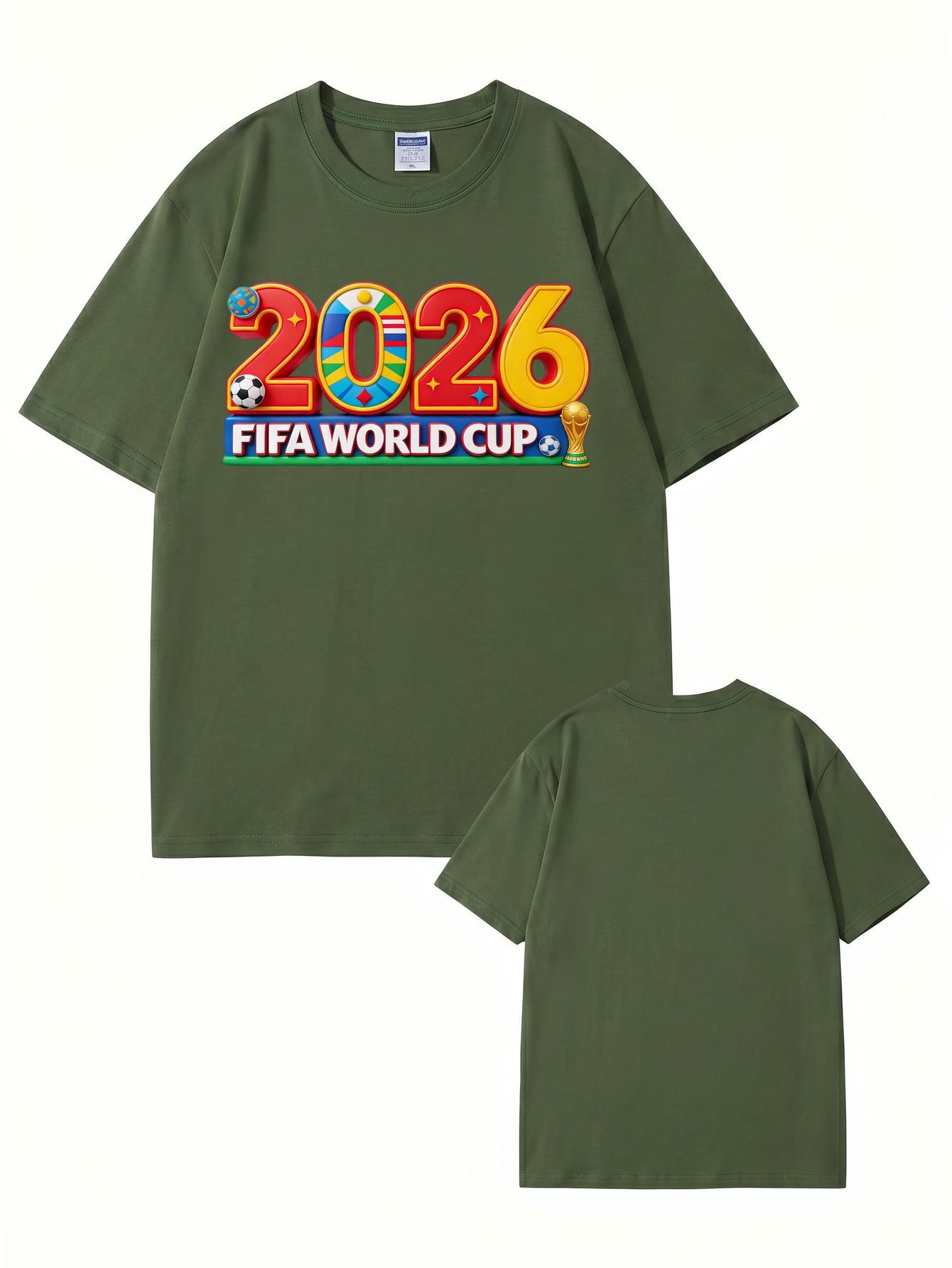 2026 FIFA World Cup Graphic T-Shirt - Premium 200GSM Cotton Tee