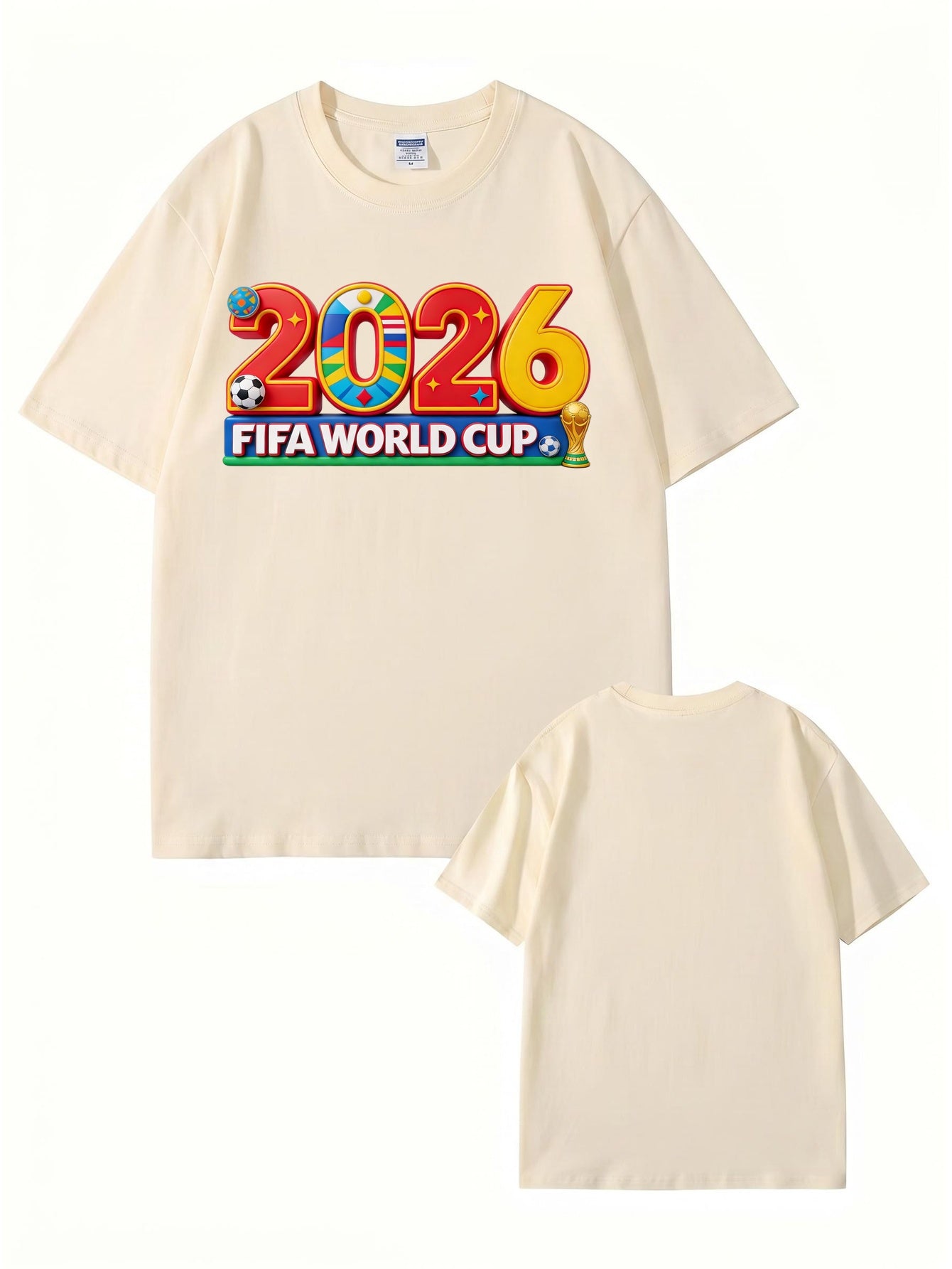 2026 FIFA World Cup Graphic T-Shirt - Premium 200GSM Cotton Tee