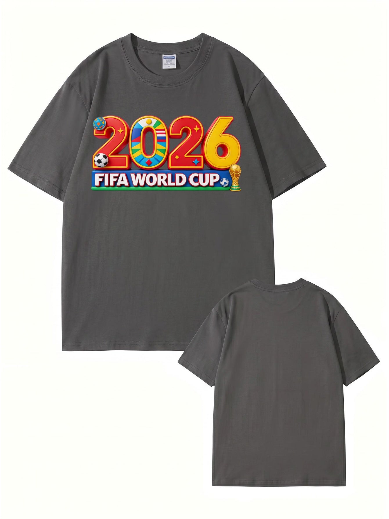 2026 FIFA World Cup Graphic T-Shirt - Premium 200GSM Cotton Tee