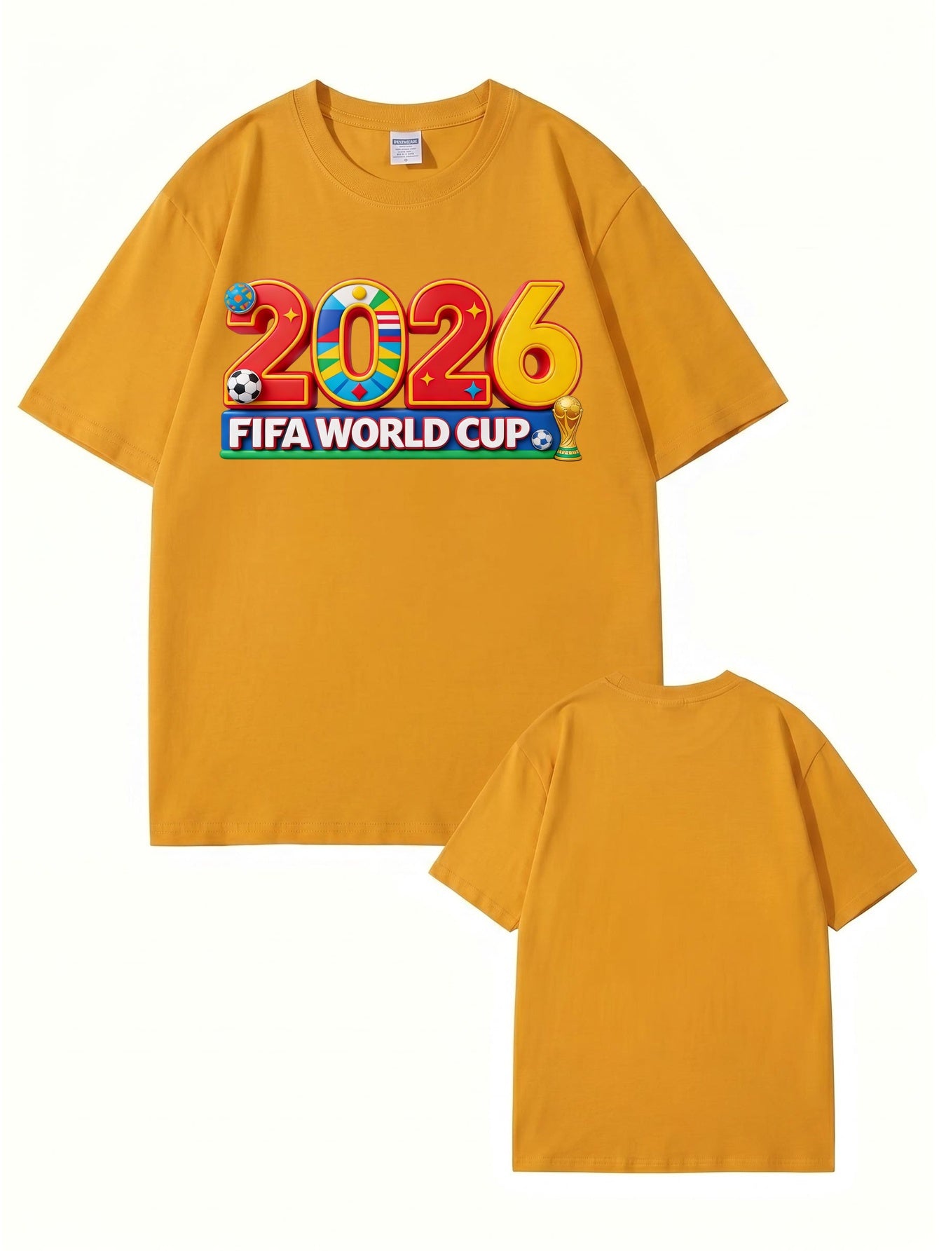 2026 FIFA World Cup Graphic T-Shirt - Premium 200GSM Cotton Tee