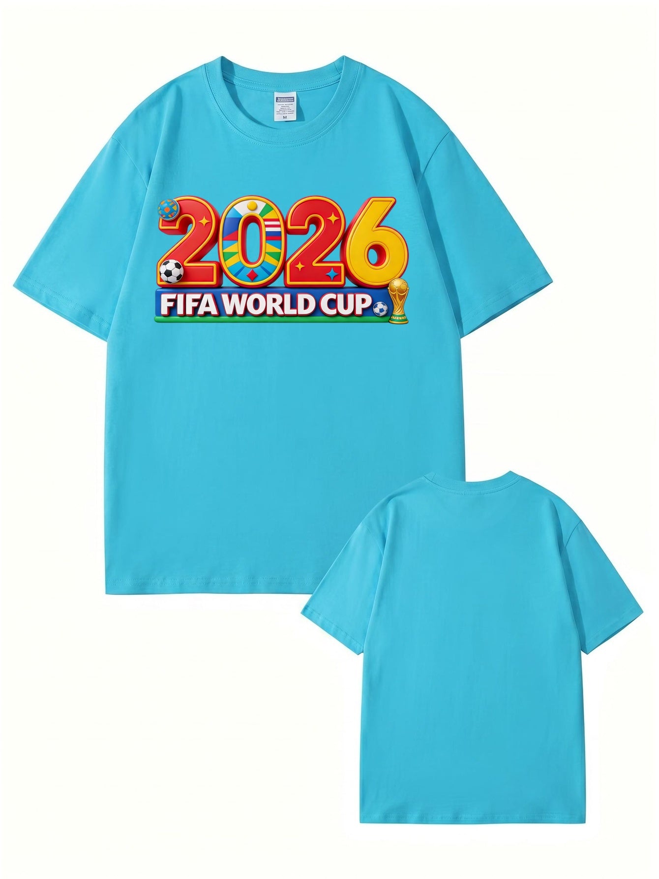 2026 FIFA World Cup Graphic T-Shirt - Premium 200GSM Cotton Tee