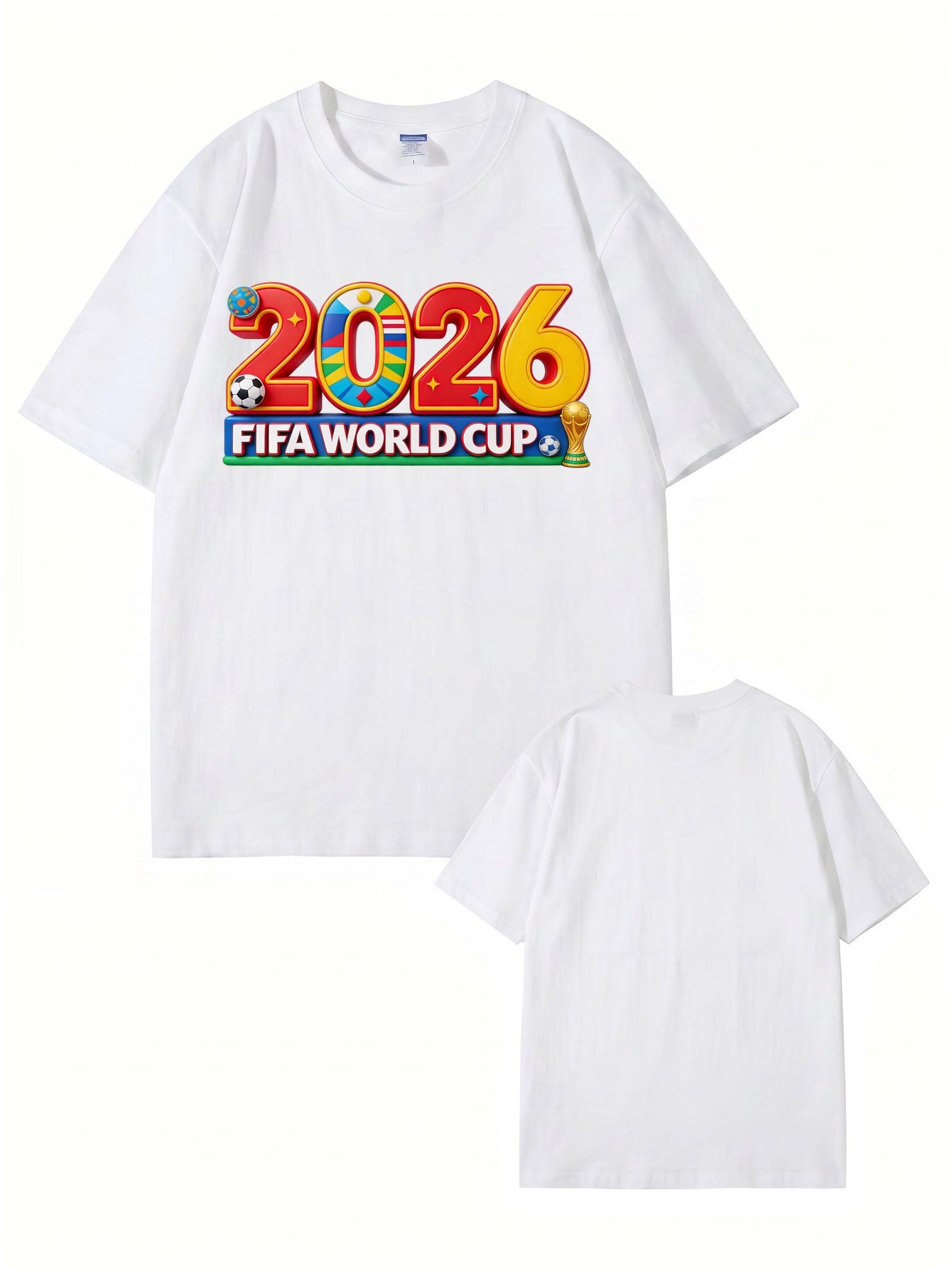 2026 FIFA World Cup Graphic T-Shirt - Premium 200GSM Cotton Tee