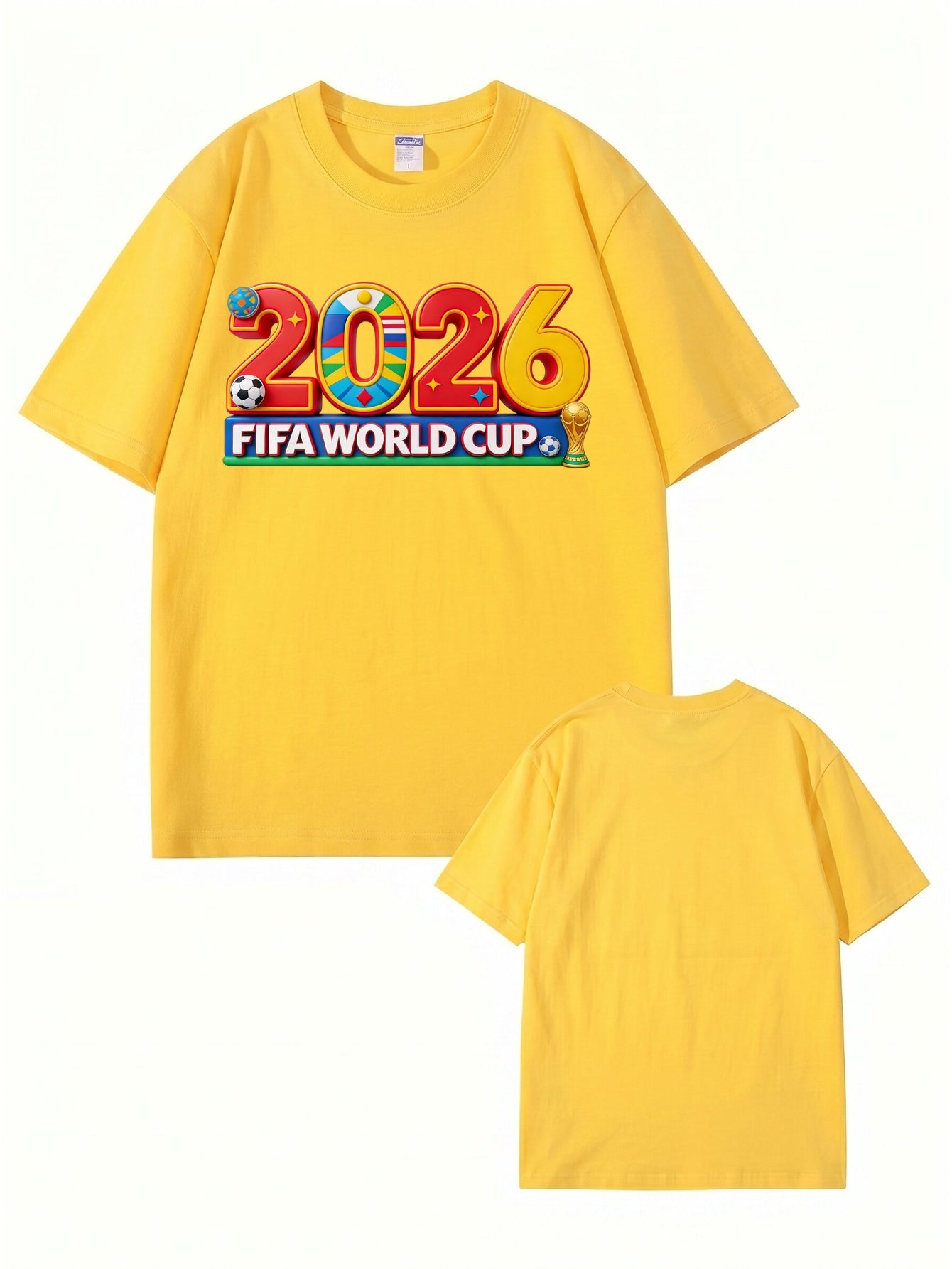 2026 FIFA World Cup Graphic T-Shirt - Premium 200GSM Cotton Tee
