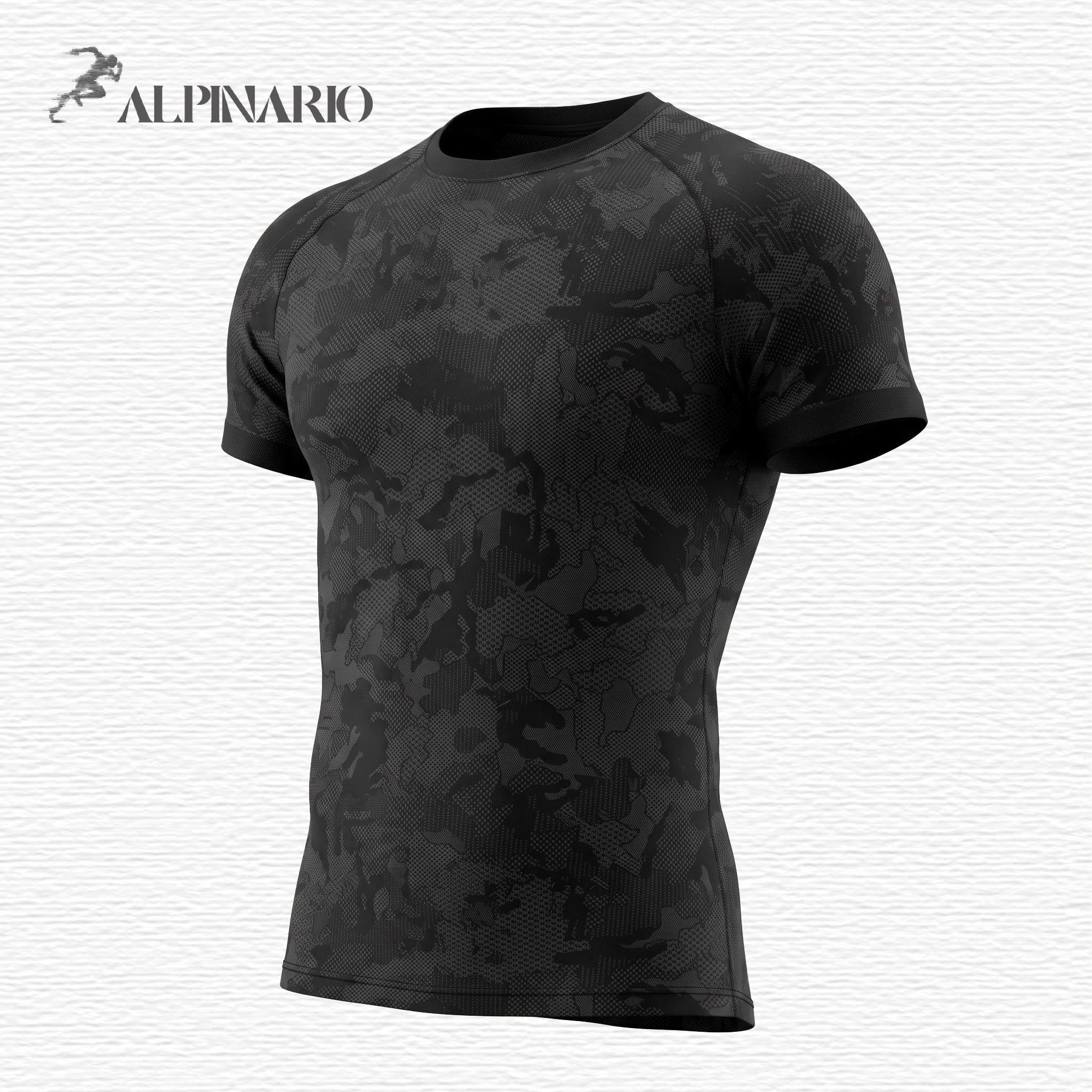 Alpinario Men's Tactical Camo Performance T-Shirt - Customizable