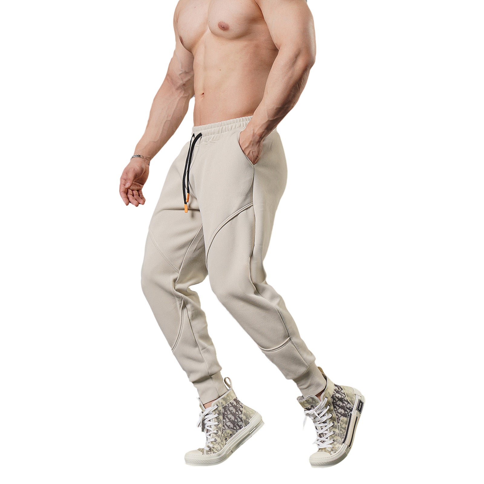 Fleece-lined Thickened Slimming Wrinkle-resistant Sweatpants