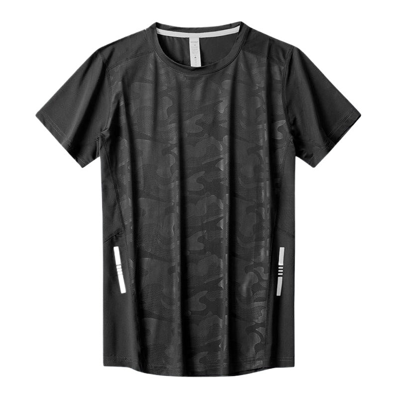 Ice Silk Quick-Dry Reflective Thin Breathable T-Shirt