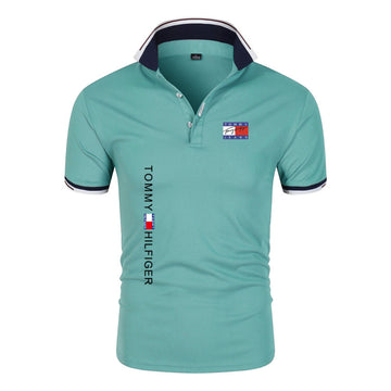 Classic Fit Short Sleeve Polo Shirt with Contrast Trim