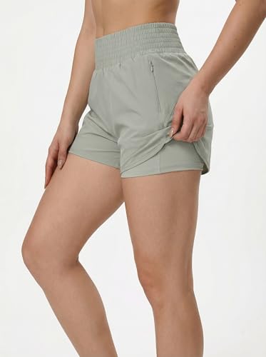 Women's 2 in 1 Athletic Running Shorts with... - Wholesale MOQ 20 pcs