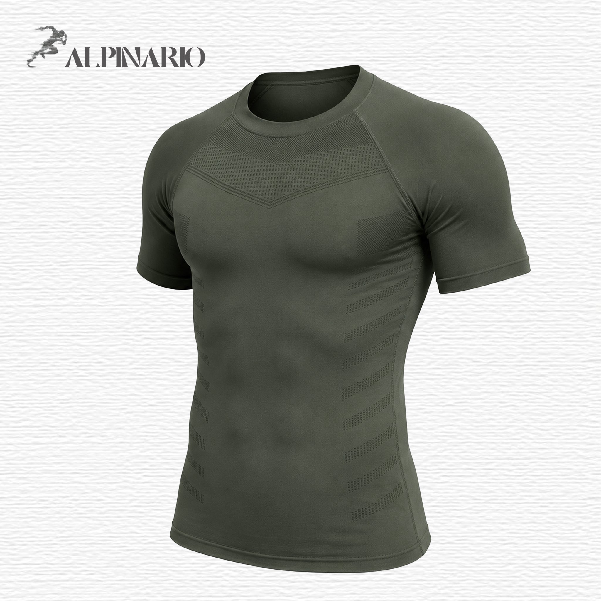 Men's Seamless Jacquard Training T-Shirt - Customizable