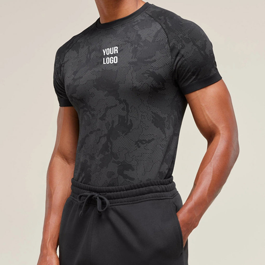 Alpinario Men's Tactical Camo Performance T-Shirt - Customizable