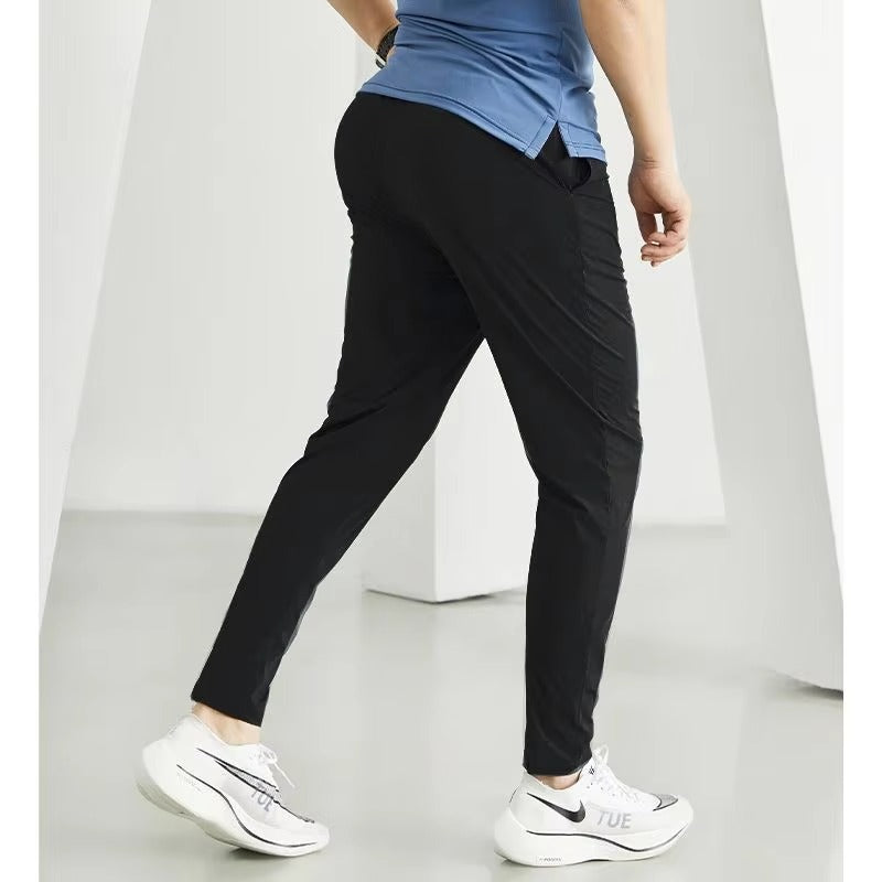 Summer Ice Silk Slim-fit Tapered Long Pants