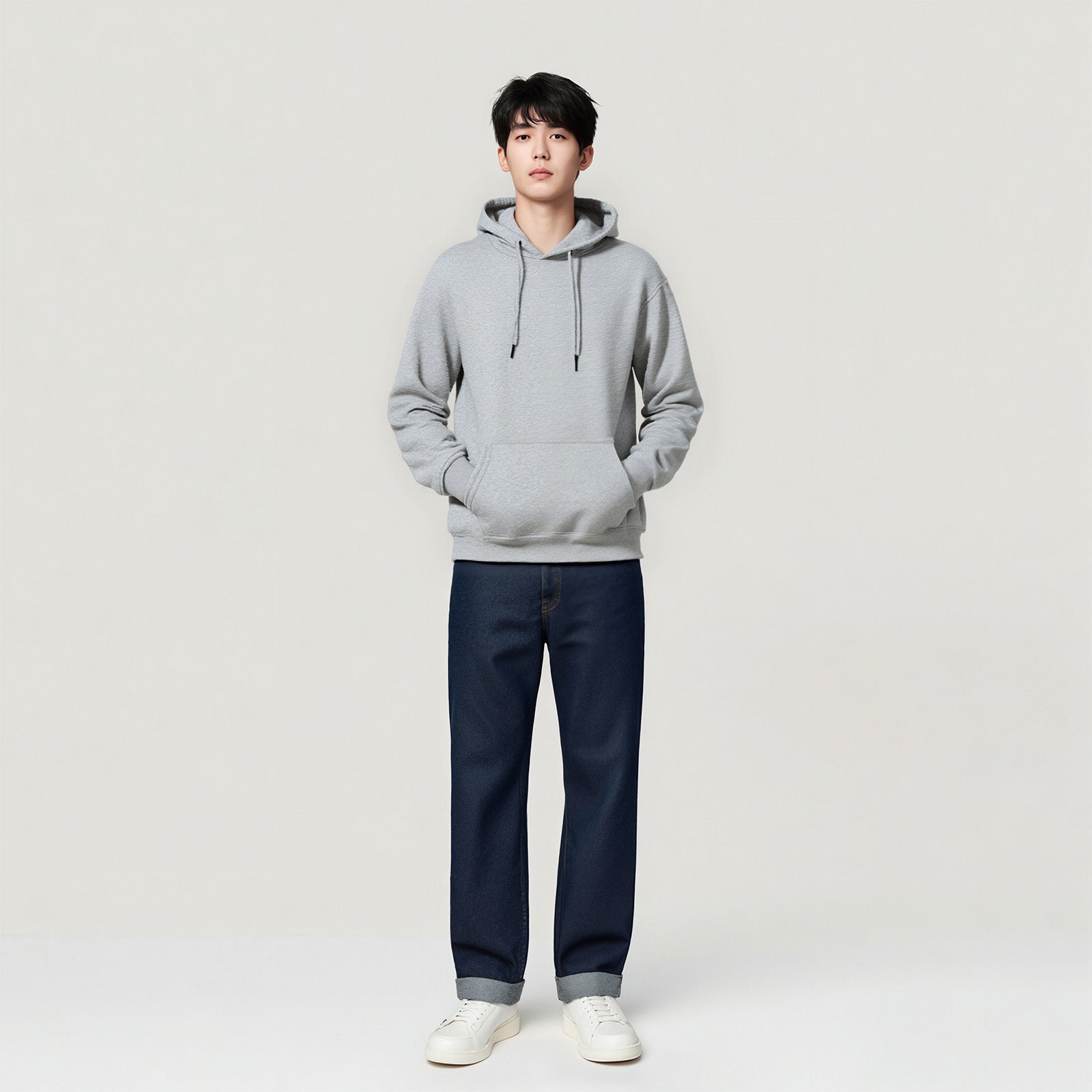 Silver Fox Fleece Slim-Fit Wrinkle-Resistant Wear-Resistant Sweatshirt