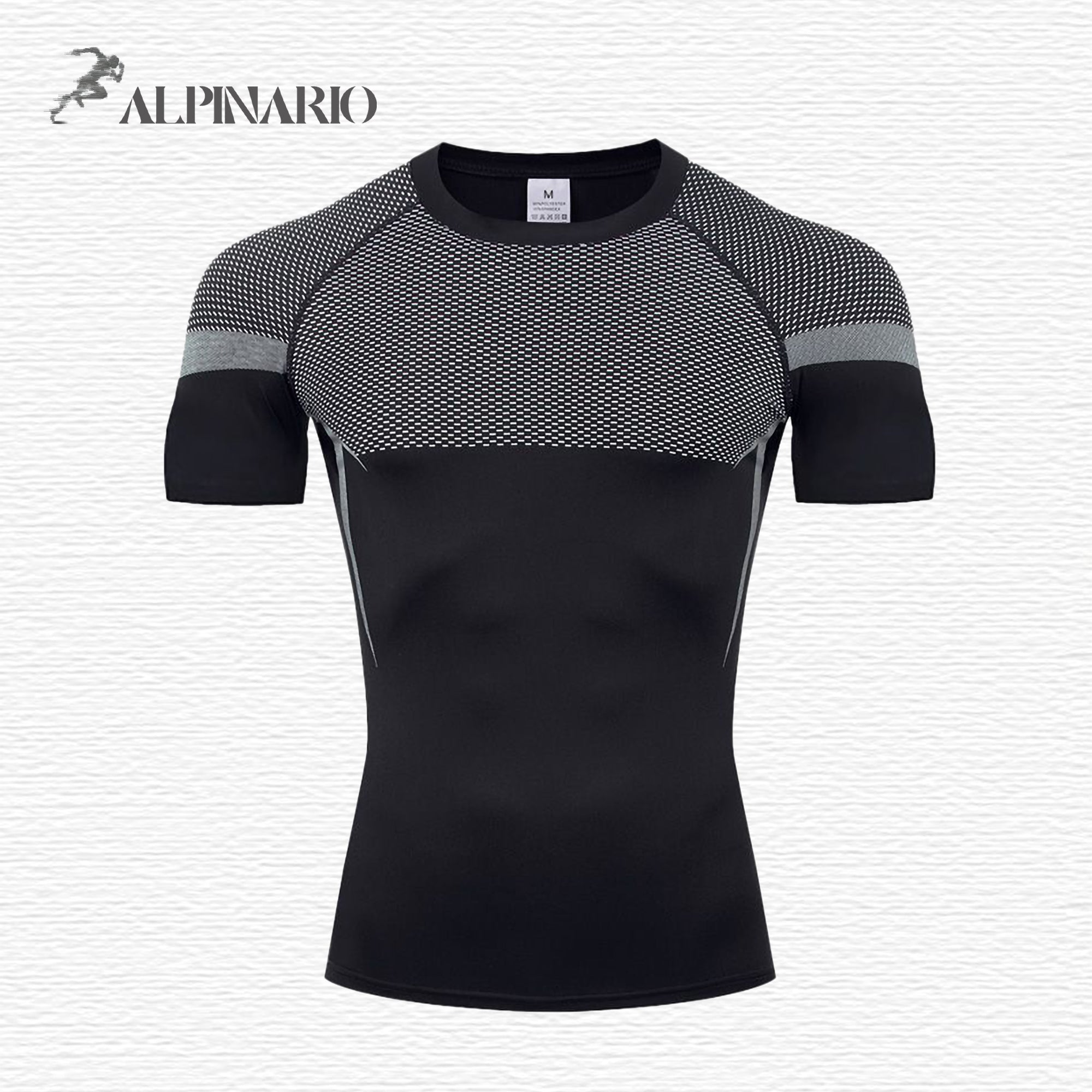 ALPINARIO Men's Premium Compression Training T-Shirt - Customizable