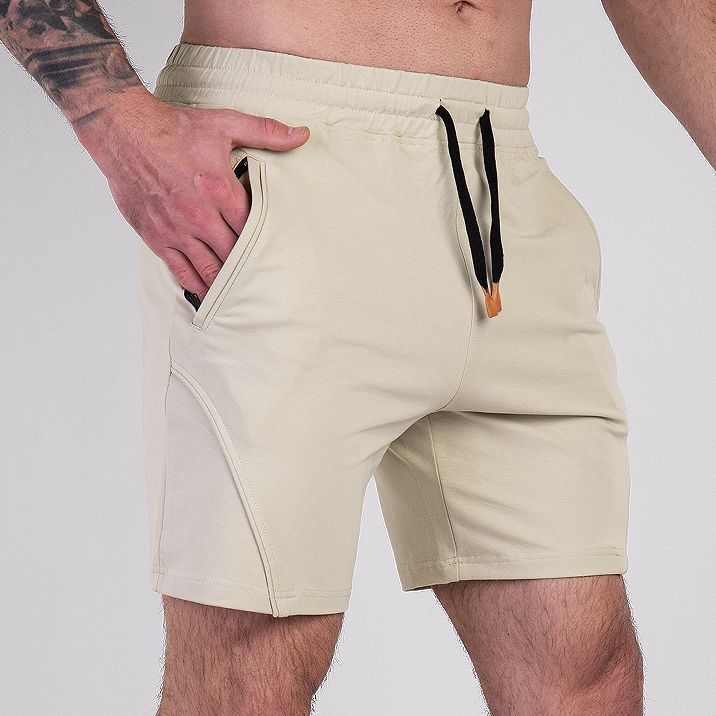 Breathable Moisture-Absorbing Spliced Quarter Shorts