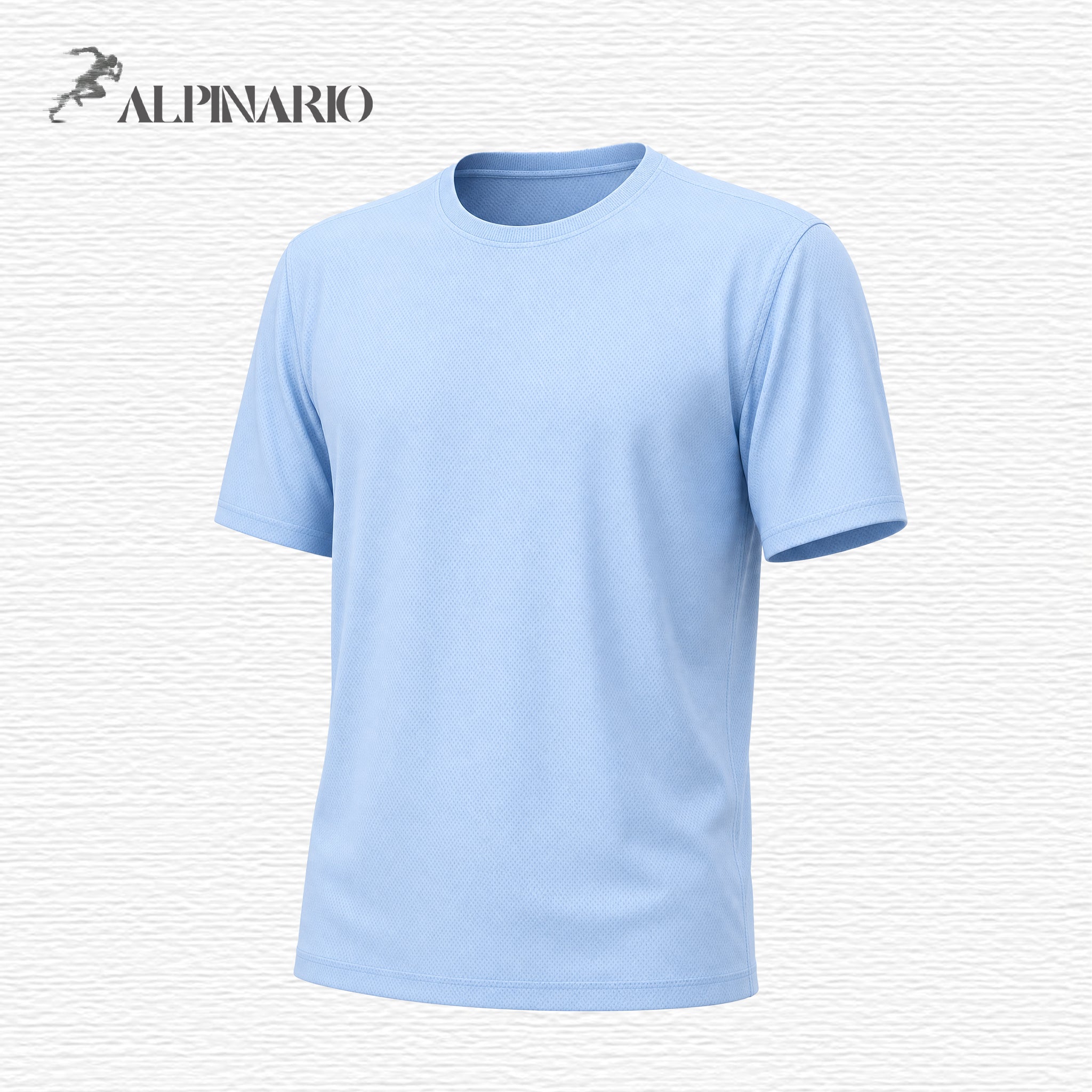 Alpinario Men's Breathable Quick-Dry Performance T-Shirt