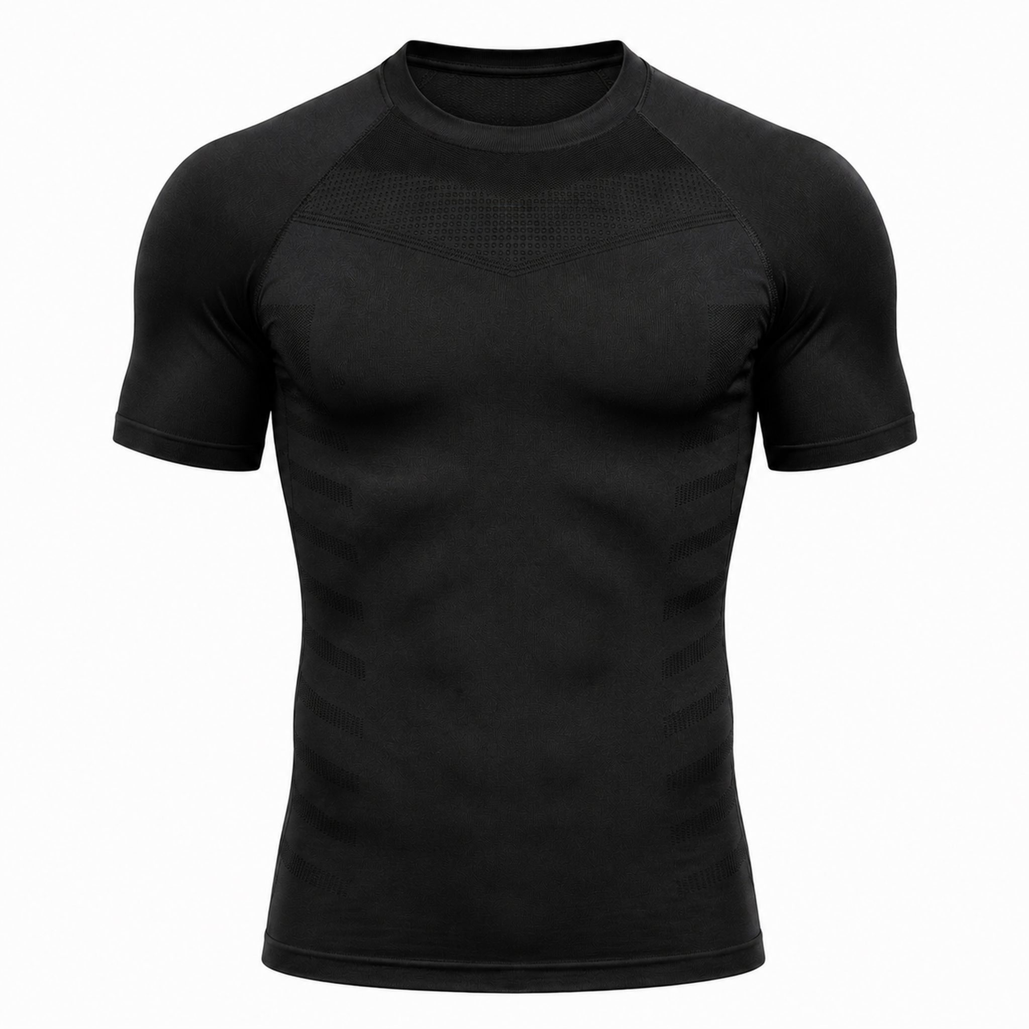 Men's Seamless Jacquard Training T-Shirt - Customizable