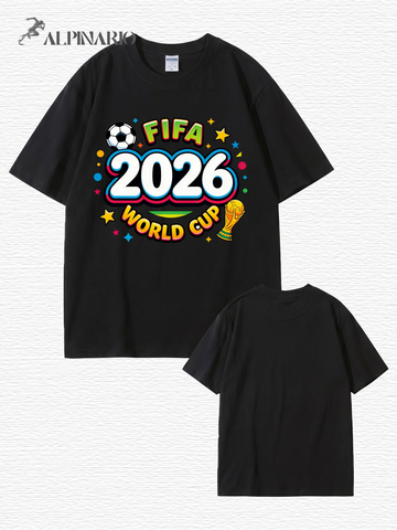 2026 FIFA World Cup Graphic T-Shirt - Premium Cotton Soccer Fan Apparel