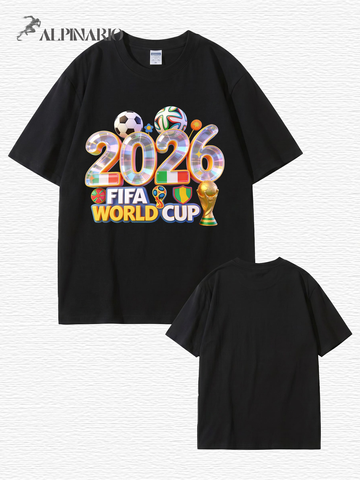 2026 FIFA World Cup Graphic T-Shirt - Premium 200GSM Cotton Tee