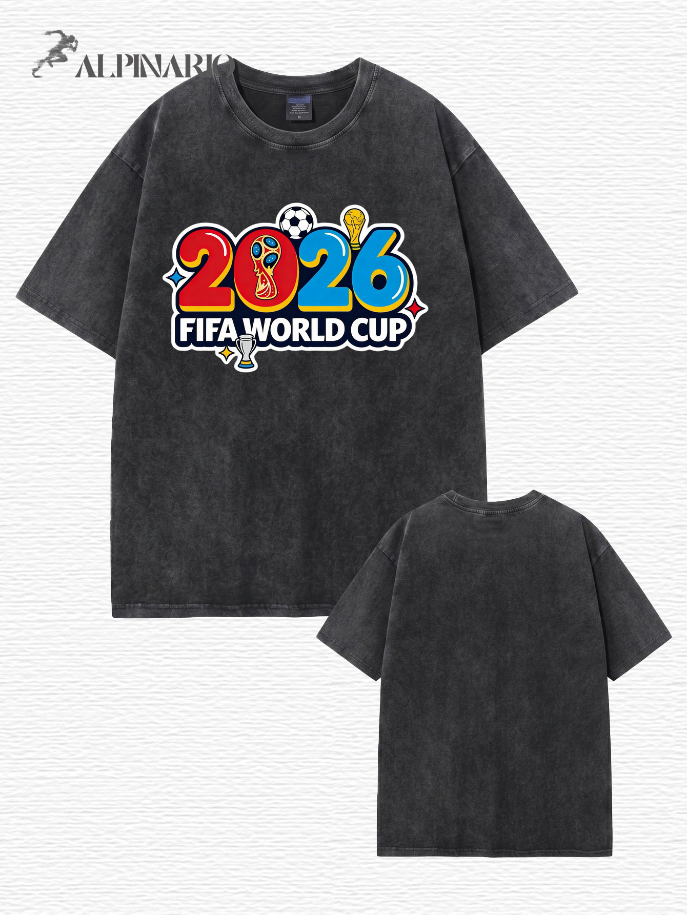 2026 FIFA World Cup Vintage Washed Graphic T-Shirt