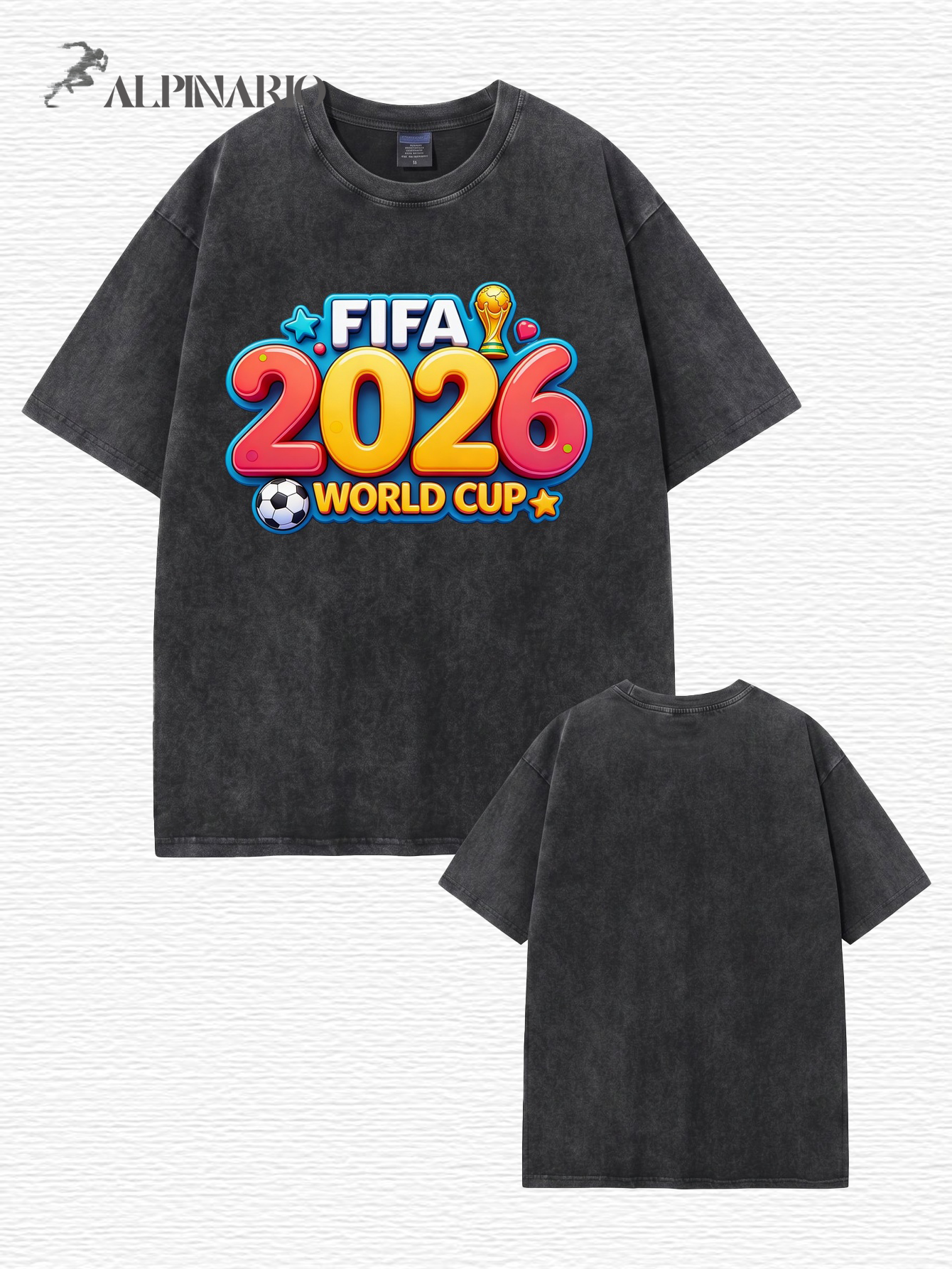 FIFA World Cup 2026 Vintage Wash Graphic T-Shirt | Premium Cotton Tee