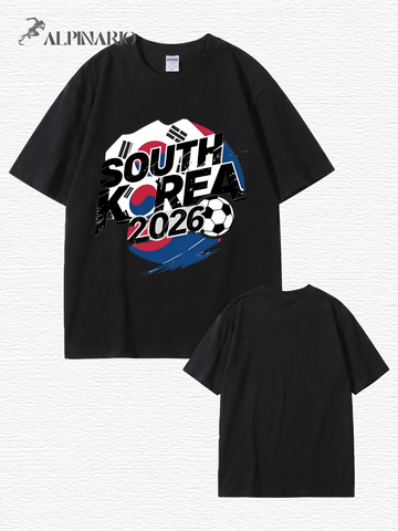South Korea 2026 Soccer Graphic T-Shirt - Premium Cotton Tee