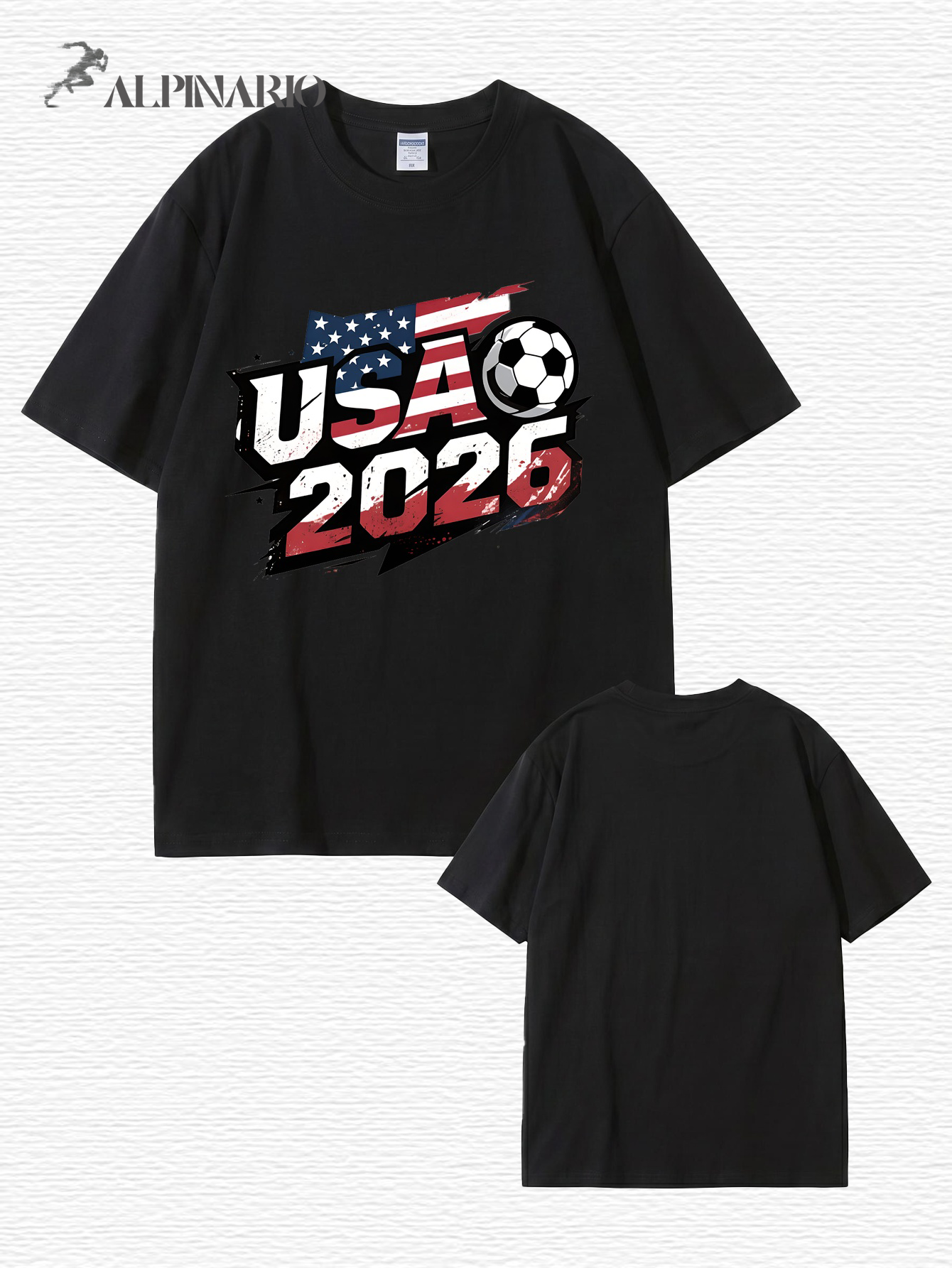 USA 2026 Soccer World Cup Graphic T-Shirt - Premium 200gsm Cotton
