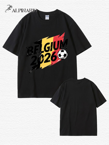Belgium 2026 Soccer Graphic T-Shirt - Premium Cotton Fan Apparel