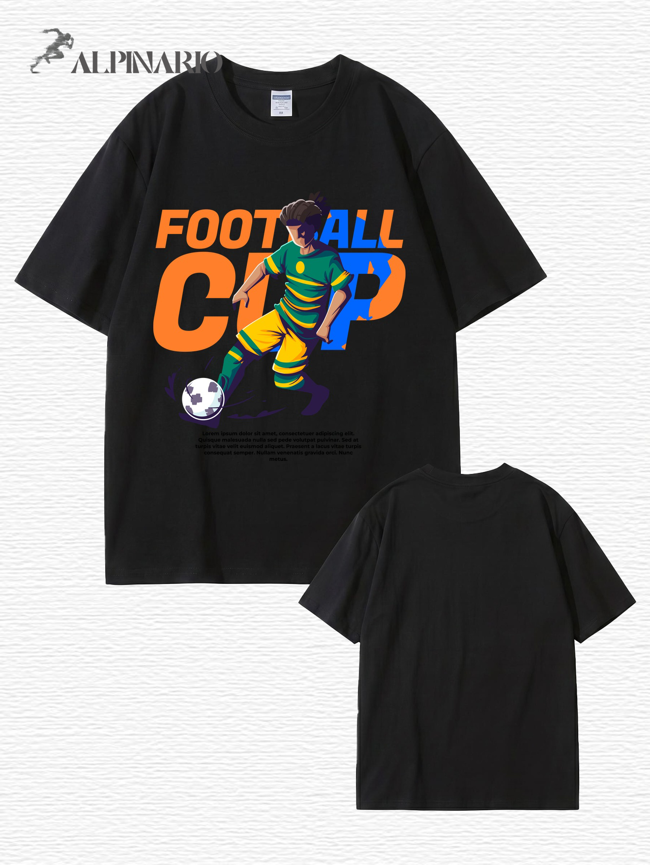 Football Cup Graphic Print T-Shirt - Premium 200gsm Cotton Streetwear