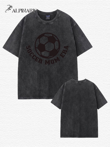 Soccer Mom Era Vintage Washed Cotton T-Shirt
