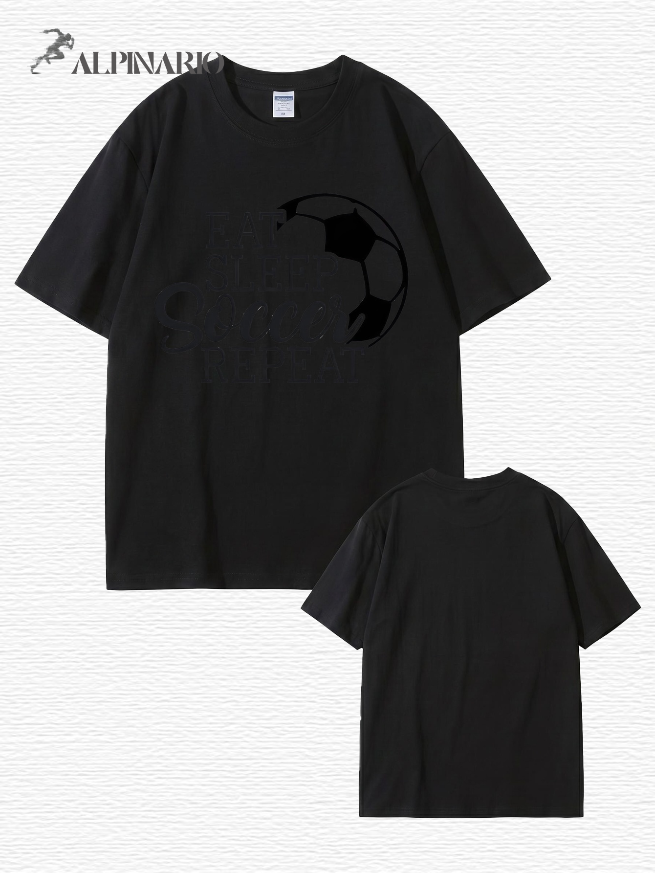 Eat Sleep Soccer Repeat Graphic T-Shirt - Premium Cotton Tee