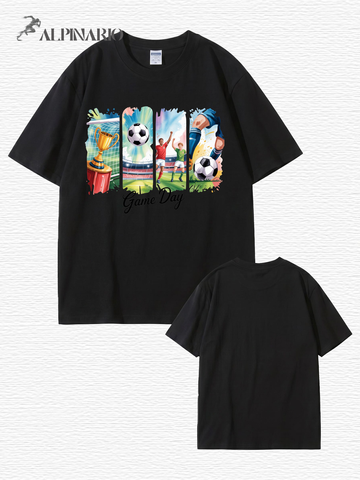 Game Day Soccer Graphic T-Shirt - Premium 200gsm Cotton Tee