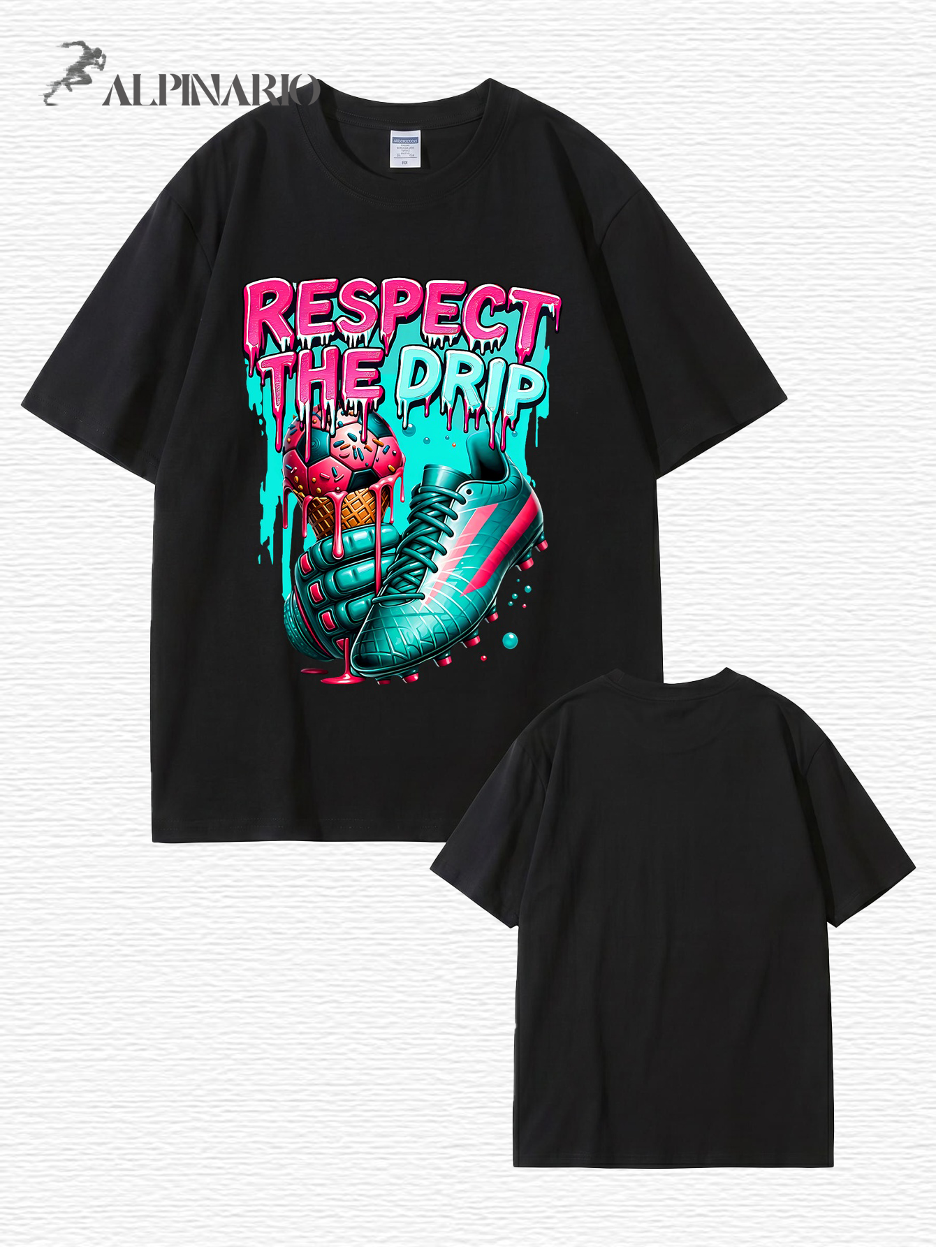 Respect The Drip Soccer Graphic T-Shirt | Streetwear Sport Tee