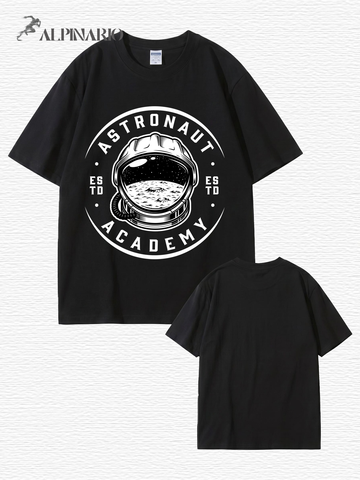 Astronaut Academy Graphic Print T-Shirt - Premium 200gsm Cotton Tee