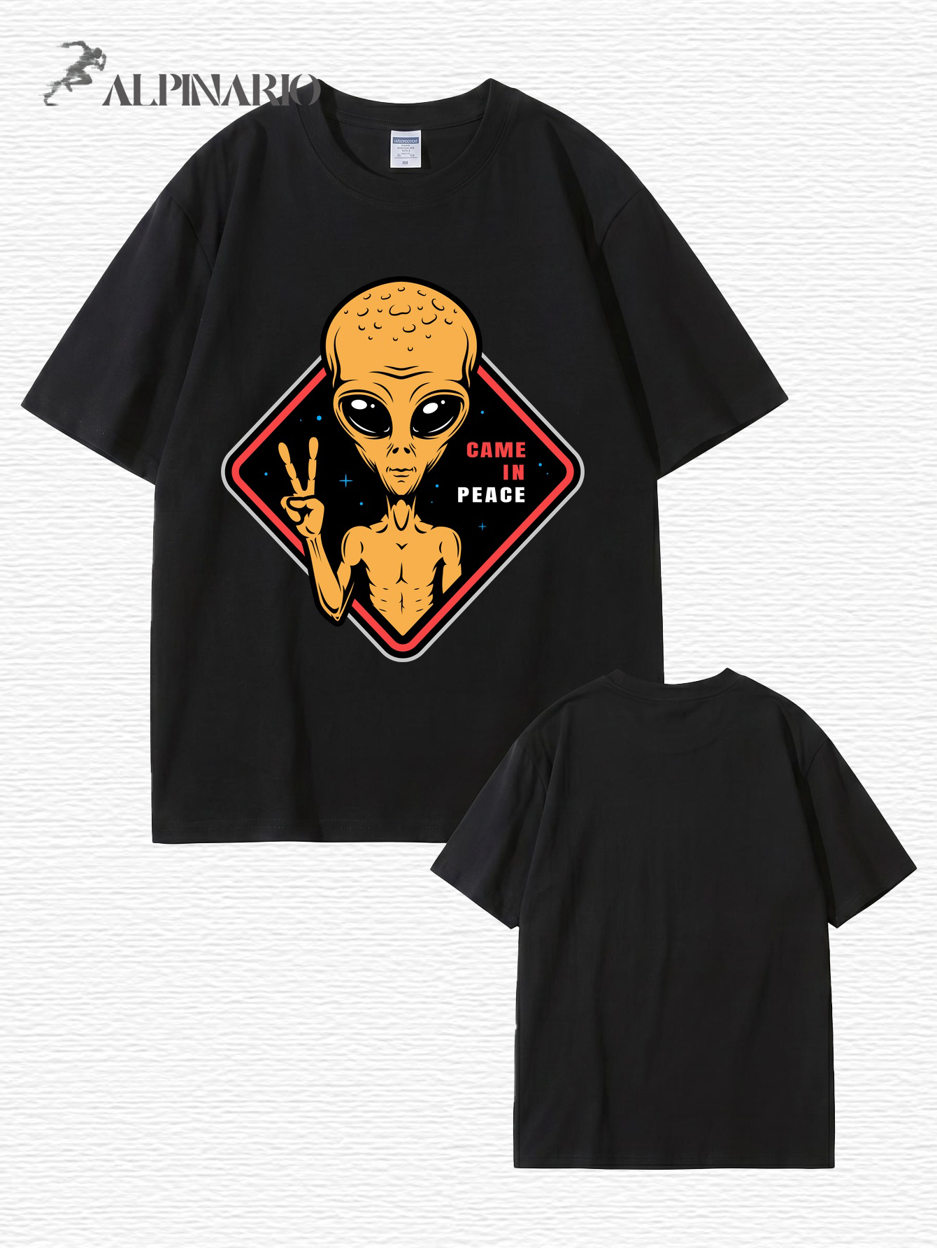 Came In Peace Alien Graphic T-Shirt | Premium 200GSM Cotton Streetwear