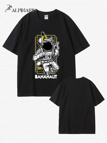 Bananaut Astronaut Banana Graphic Print T-Shirt - Premium Cotton Tee