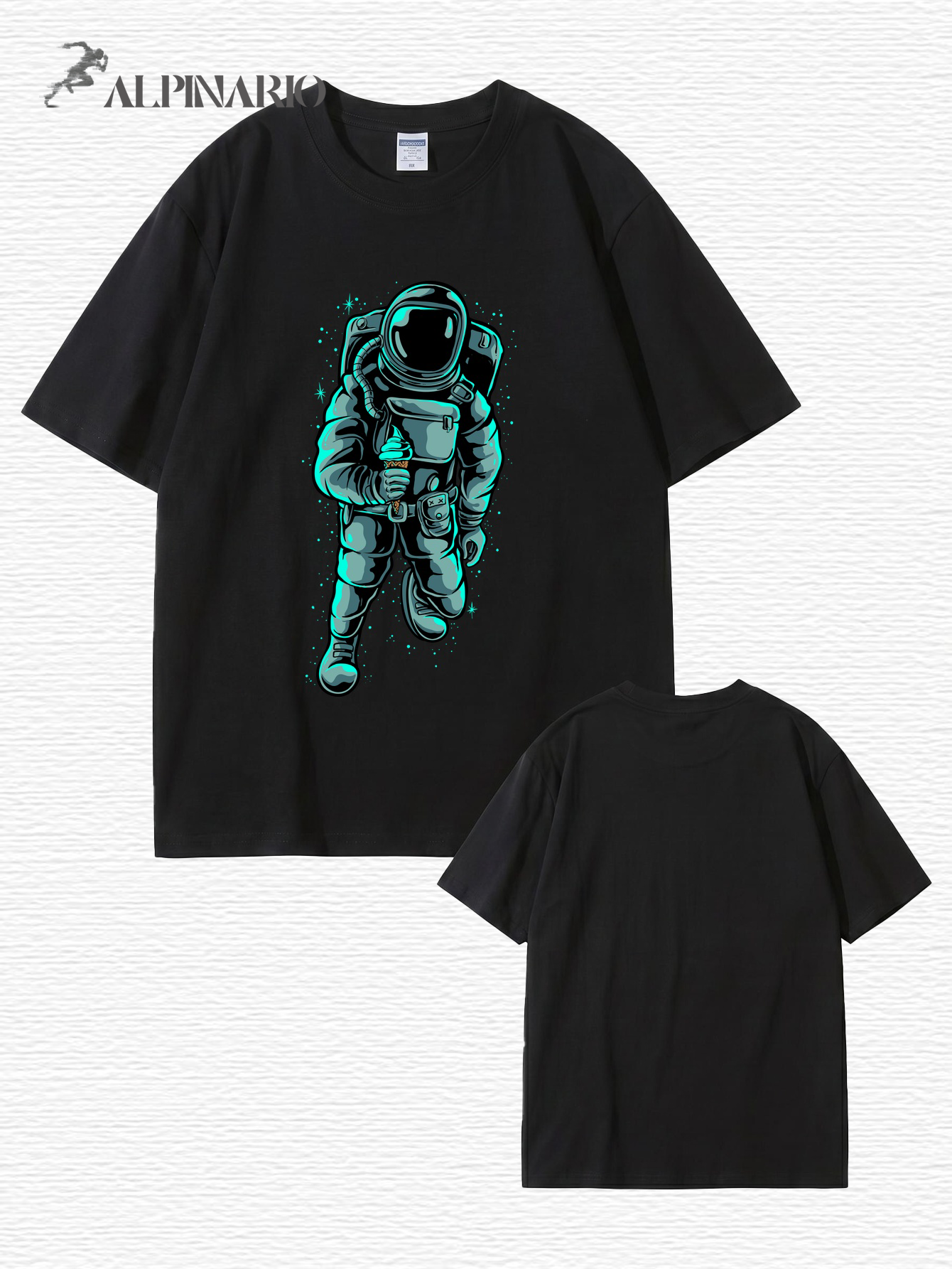 Astronaut Eating Ice Cream Graphic T-Shirt - Premium Cotton Streetwear Tee