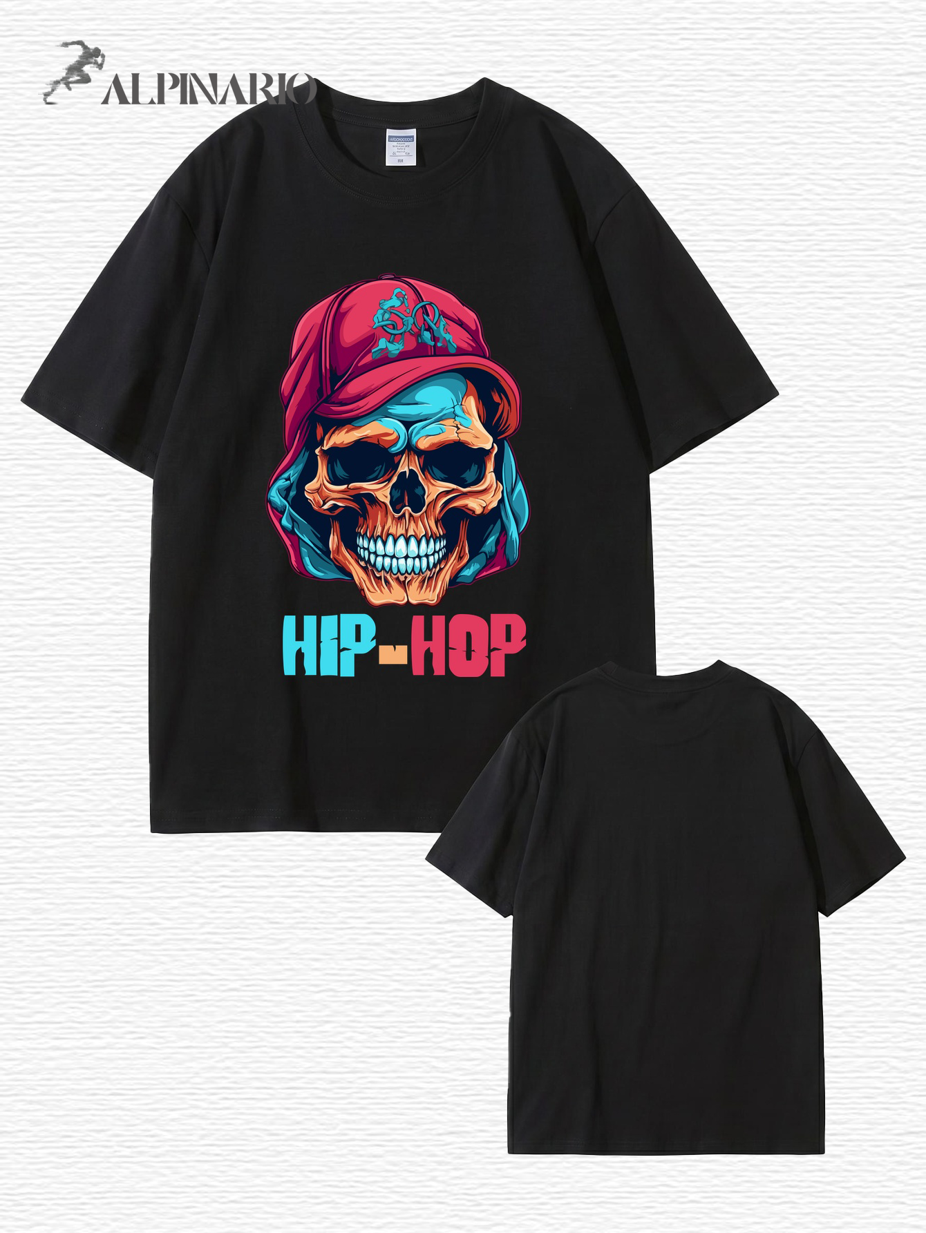 Hip-Hop Skull Graphic T-Shirt | Streetwear Urban Style Cotton Tee