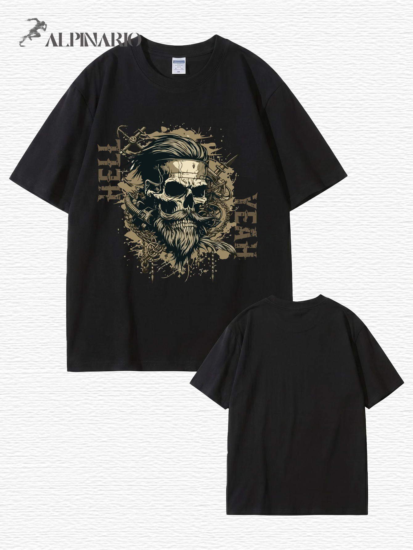 Unisex Hell Yeah Skull Graphic T-Shirt - Premium 200gsm Cotton Streetwear