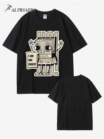 I Am Not Yours Money Stack Graphic Print Unisex Cotton Streetwear T-Shirt