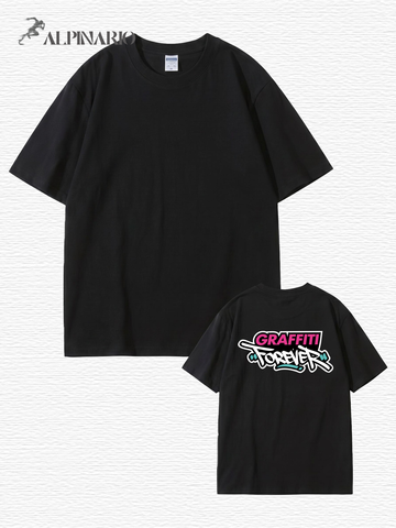 Graffiti Forever Back Print Graphic T-Shirt - Premium 200gsm Cotton