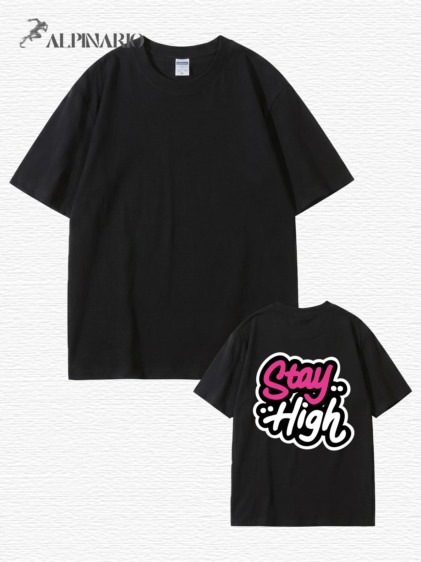 Stay High Graphic Print T-Shirt | Premium 200GSM Cotton Streetwear Tee
