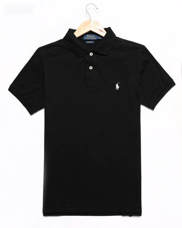 Pony Logo New Men's Polo Embroidered Solid Cotton Large Loose Short Sleeve T-shi