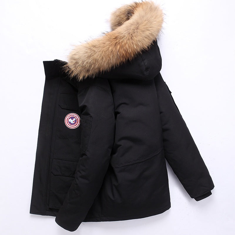 Men's Zip-Up Fleece Hoodie - Warm Winter Coat With Side Pockets, Casual Outerwea