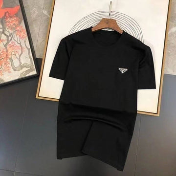 Men's Round Neck Printed Short Sleeve T-Shirt Tee Spring Summer