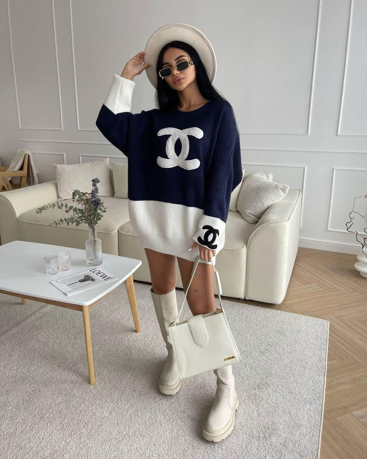 Women's Clothing Small Fresh And Simple Letter Knitted Sweater