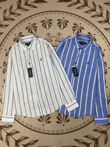 Men's Lightweight Long-sleeved Shirt, Stylish High-quality Striped Shirt, Casual