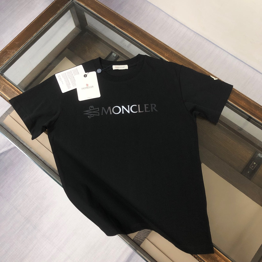 Mens New Fashion Trend High-End Famous Brand Summer Solid Color Short Sleeve T-s