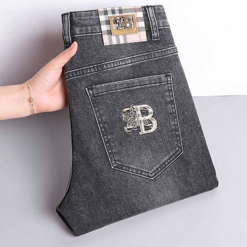 Men's European High-End Slim Fit Korean Jeans