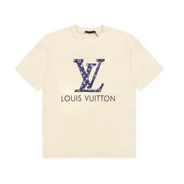 Men's Spring And Summer New High-Quality Combed Cotton Simple Round Neck Sh