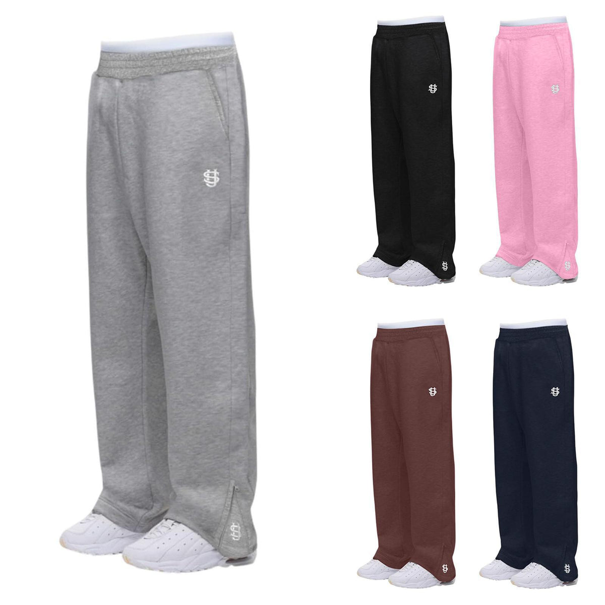 Unisex Streetwear Embroidered Jogger Pants - Oversized Hip-Hop Sweatpants With